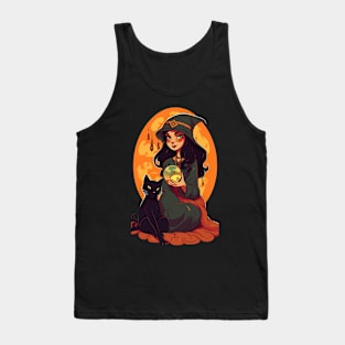 Cat witch Tank Top